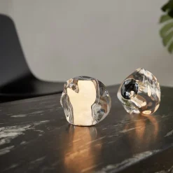 LOOM DESIGN LED tafellamp Ice Ball, chroom, Ø 10,5 cm