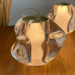 LOOM DESIGN LED tafellamp Ice Ball goudkleurig Ø 10,5cm