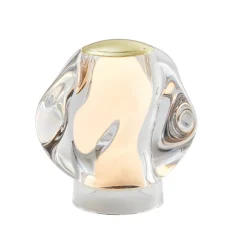 LOOM DESIGN LED tafellamp Ice Ball goudkleurig Ø 10,5cm