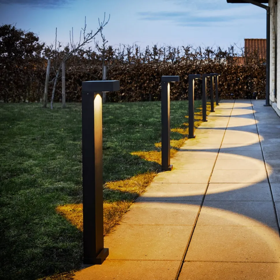 LOOM DESIGN LED tuinpadverlichting Arn, corten, hoogte 70 cm, aluminium