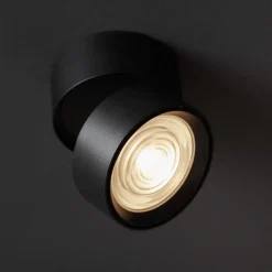 LOOM DESIGN Ray LED plafondspot Ø9,3cm 13W zwart