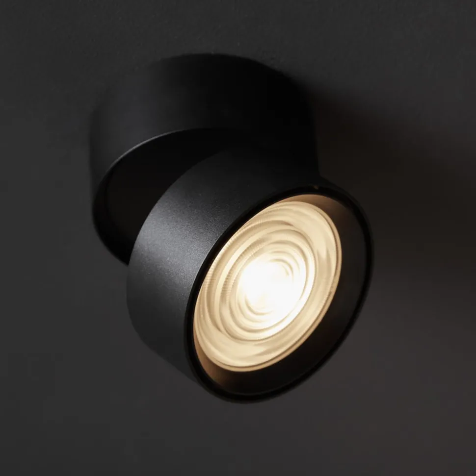 LOOM DESIGN Ray LED plafondspot Ø9,3cm 13W zwart