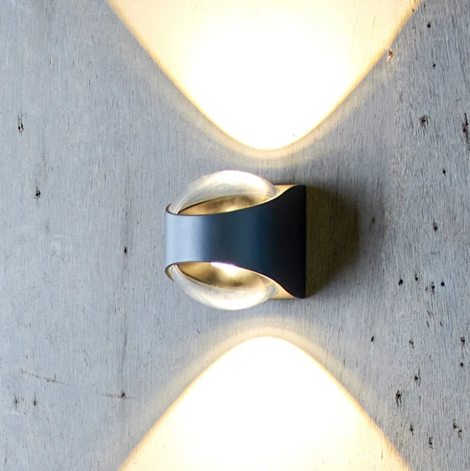 LOOM DESIGN Saga buitenwandlamp up/down zwart