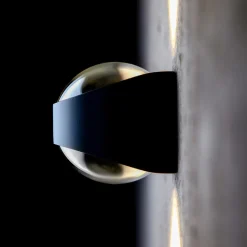 LOOM DESIGN Saga buitenwandlamp up/down zwart