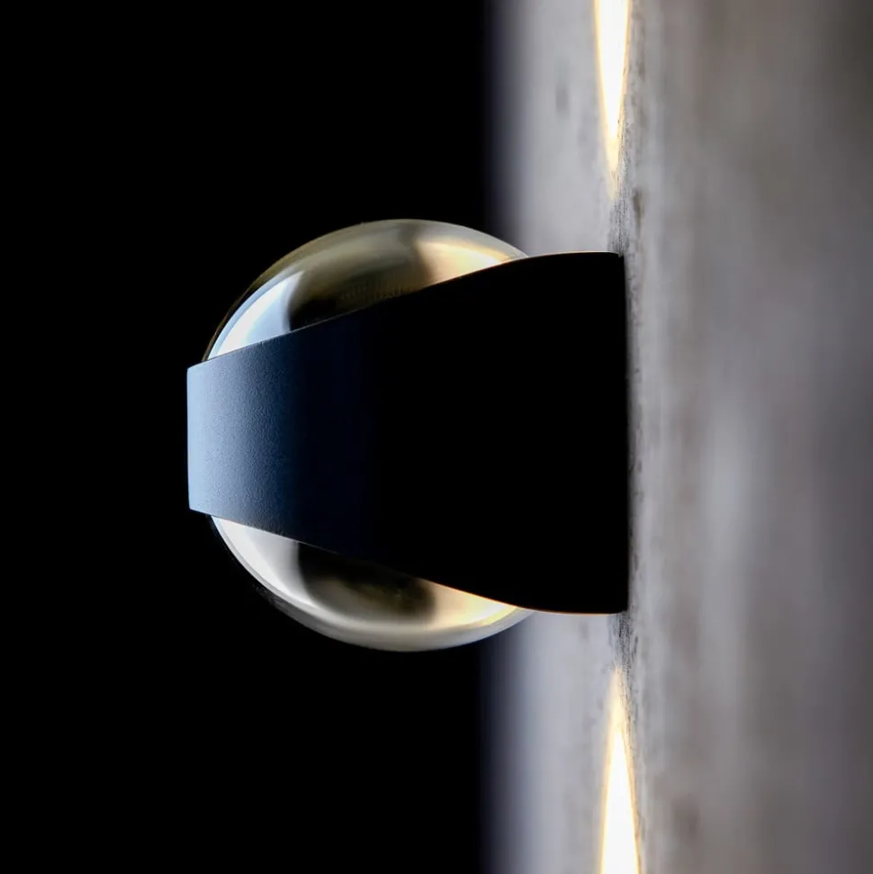 LOOM DESIGN Saga buitenwandlamp up/down zwart