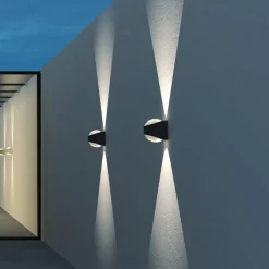 LOOM DESIGN Saga buitenwandlamp up/down zwart