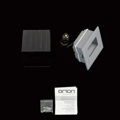 Loro LED wand inbouwlamp, antraciet, breedte 8,5 cm, aluminium