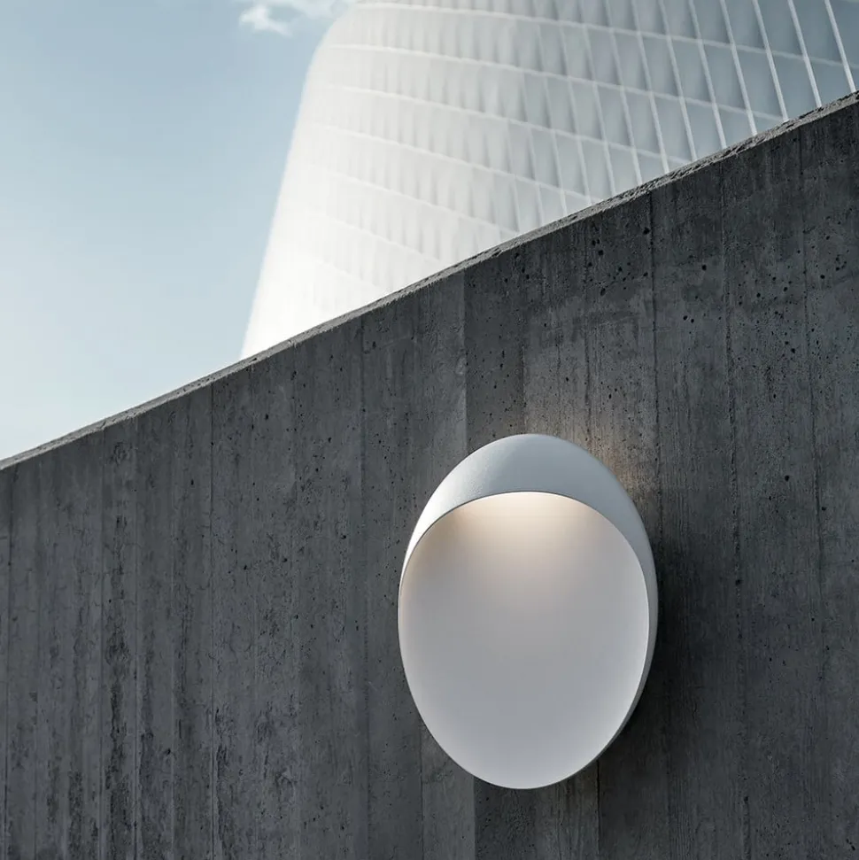 Louis Poulsen LED wandlamp Flindt, wit, 2.700 K, Ø 30 cm