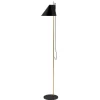 Louis Poulsen marmer-vloerlamp Yuh Brass, zwart