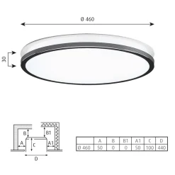 Louis Poulsen Munkegaard Ø 46cm chroom/hoogglans