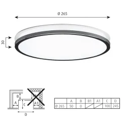 Louis Poulsen Munkegaard Ø 26,5cm chroom/hoogglans