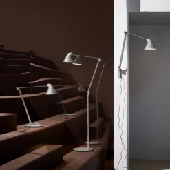 Louis Poulsen NJP LED vloerlamp 3.000 K lichtgrijs
