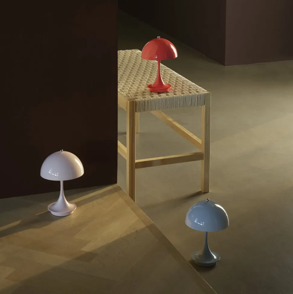 Louis Poulsen Panthella Portable 160 V3, opaal lichtroze