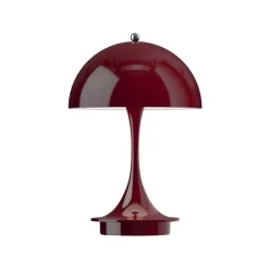 Louis Poulsen Panthella Portable 160 V3, ondoorzichtig bordeauxrood