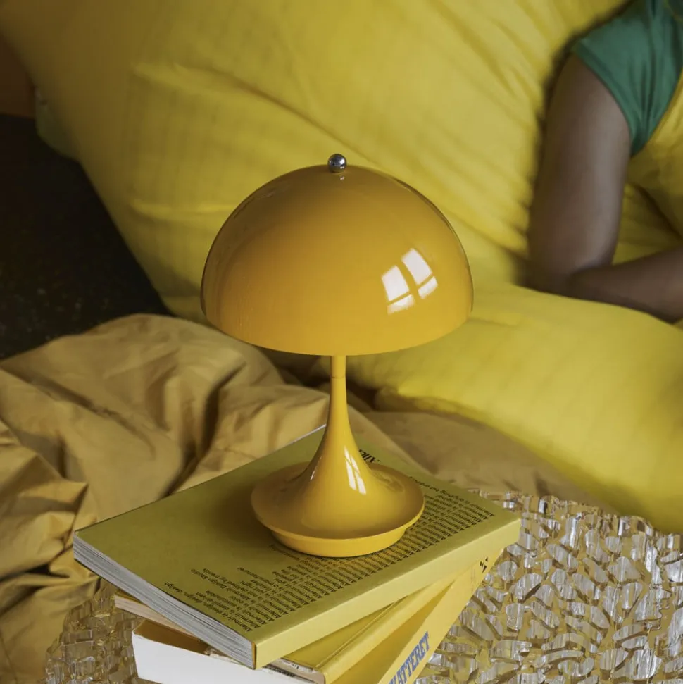 Louis Poulsen Panthella Portable 160 V3, ondoorzichtig geel