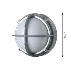 Louis Poulsen Skot LED wandlamp aluminium/opaal