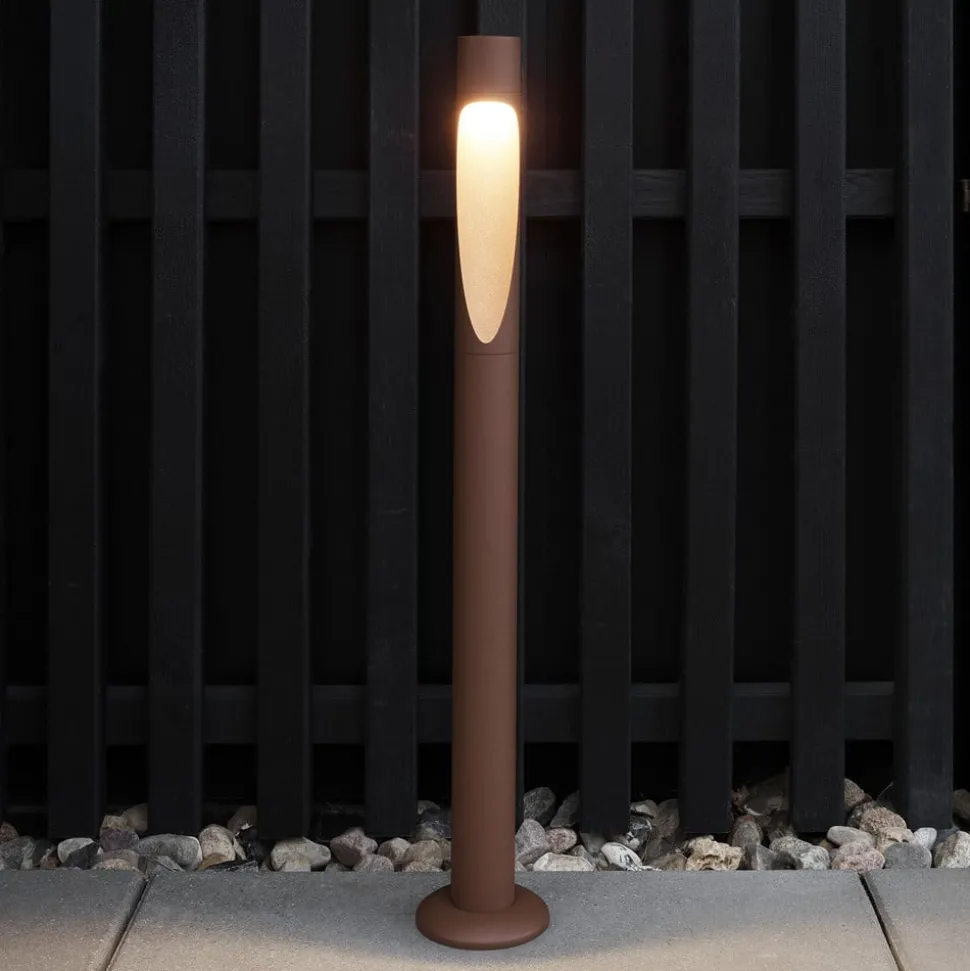 Louis Poulsen tuinpadverlichting Flindt, 927, corten 70 cm voet 24 V