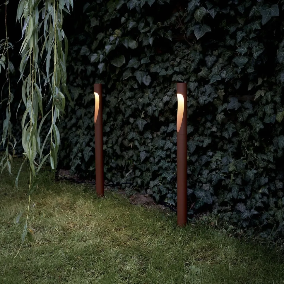Louis Poulsen tuinpadverlichting Flindt, 930, corten 70 cm voet 24 V