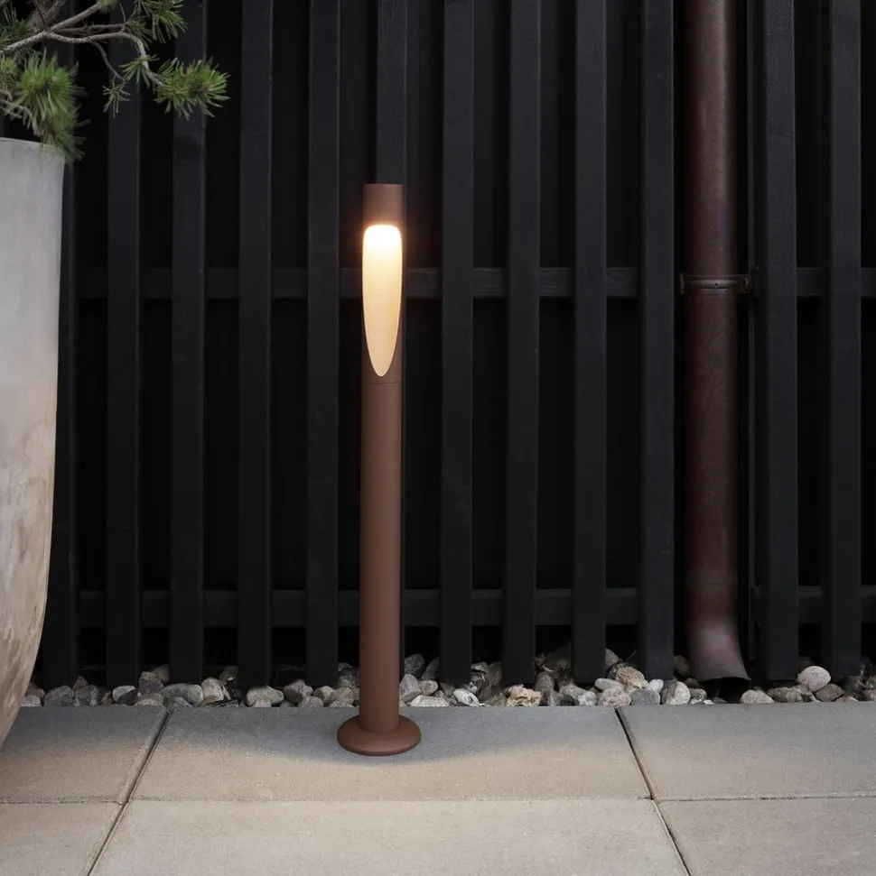 Louis Poulsen tuinpadverlichting Flindt, 930, corten 70 cm voet 24 V
