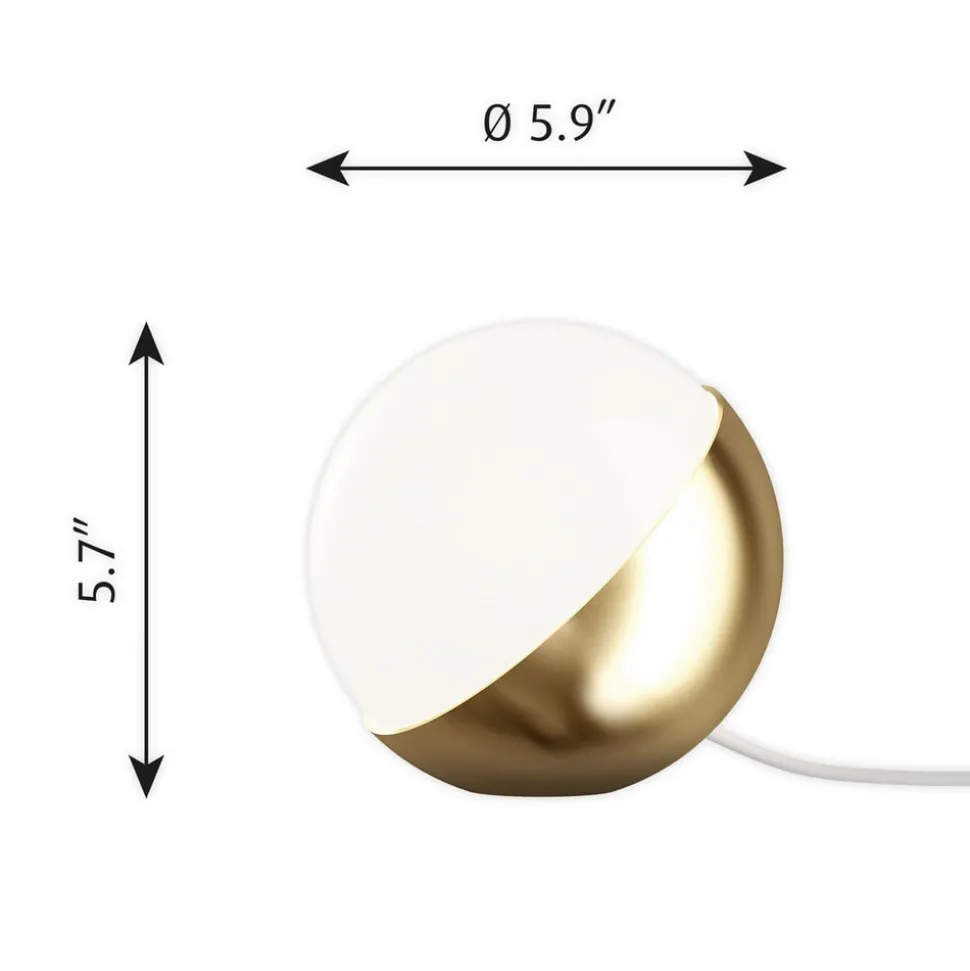 Louis Poulsen VL Studio tafellamp messing, Ø 15cm