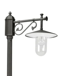 Louvre lantaarnpaal lichtgrijs/mat