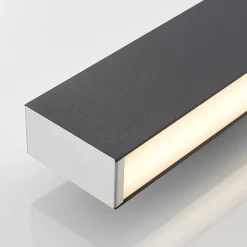 Lucande Aegisa LED buiten wandlamp, hoekig