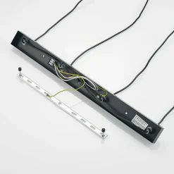 Lucande Amielle hanglamp, 4-lamps, zwart