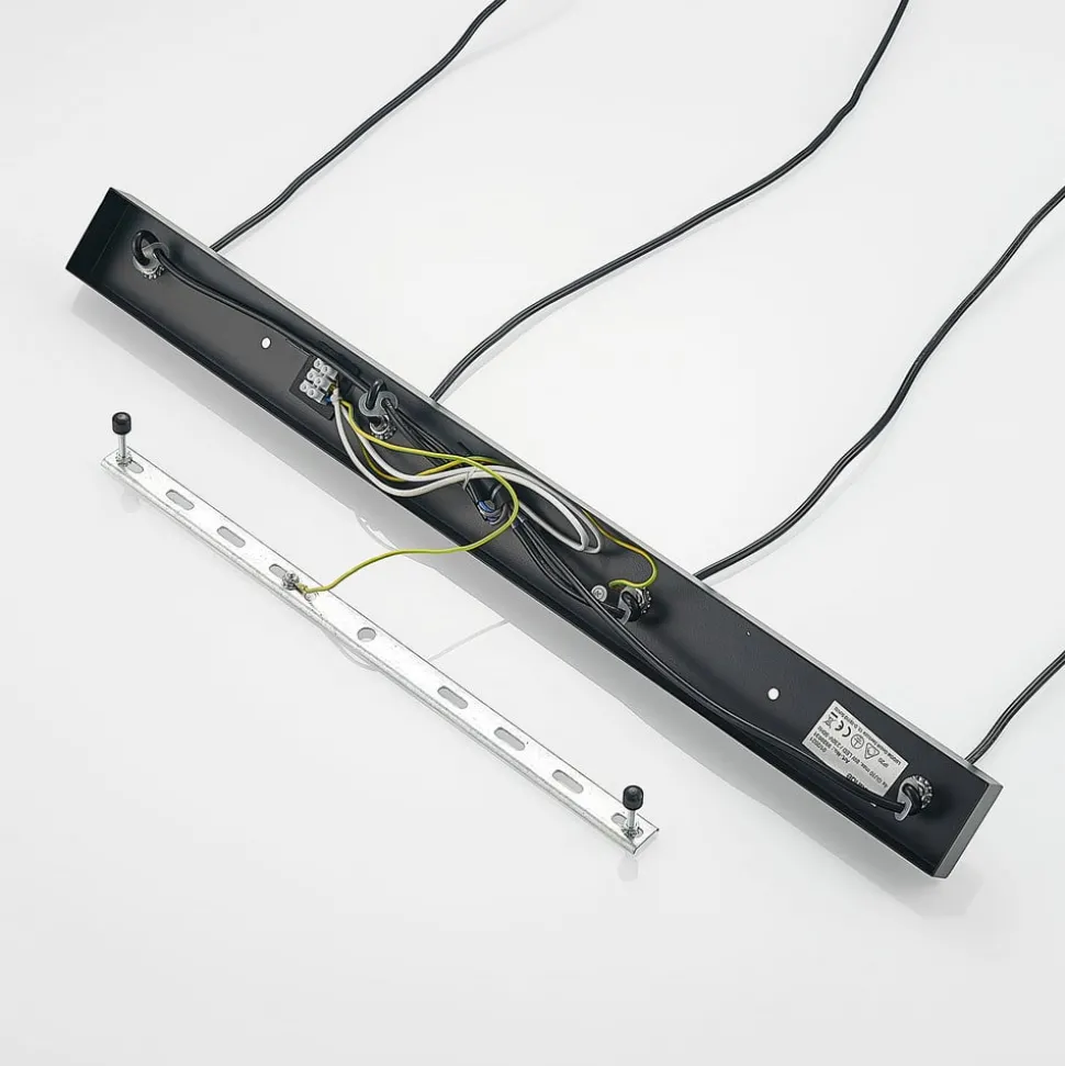 Lucande Amielle hanglamp, 4-lamps, zwart