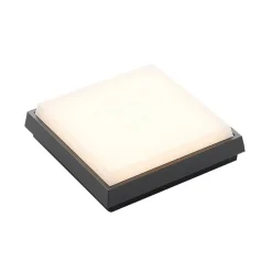 Lucande Amra LED buiten plafondlamp, hoekig 17,5cm