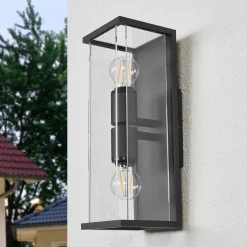 Lucande Annalea buitenwandlamp, 40 cm, 2-lamps, IP54