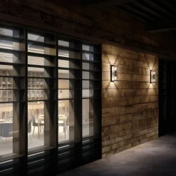 Lucande Annalea buitenwandlamp, 40 cm, 2-lamps, IP54