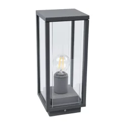 Lucande Annalea sokkellamp, 35 cm, antraciet, IP54