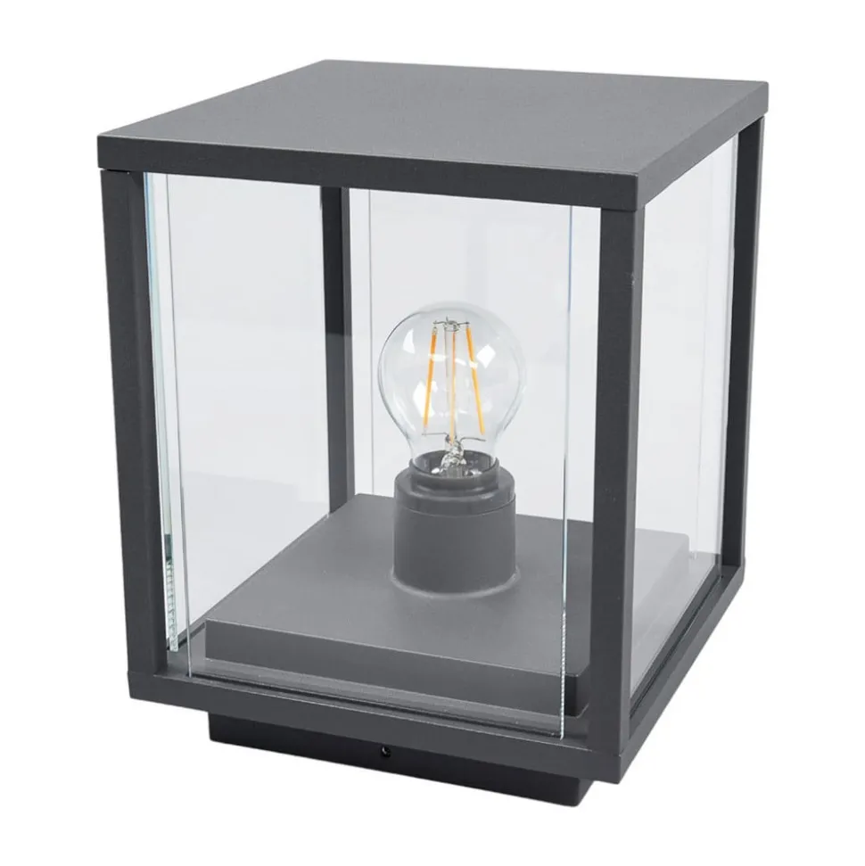 Lucande Annalea sokkellamp, 55 cm, antraciet, IP54