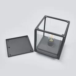 Lucande Annalea sokkellamp, 55 cm, antraciet, IP54