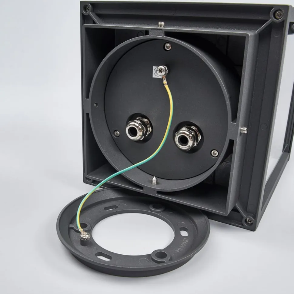 Lucande Annalea sokkellamp, 55 cm, antraciet, IP54