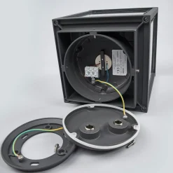 Lucande Annalea sokkellamp, 55 cm, antraciet, IP54