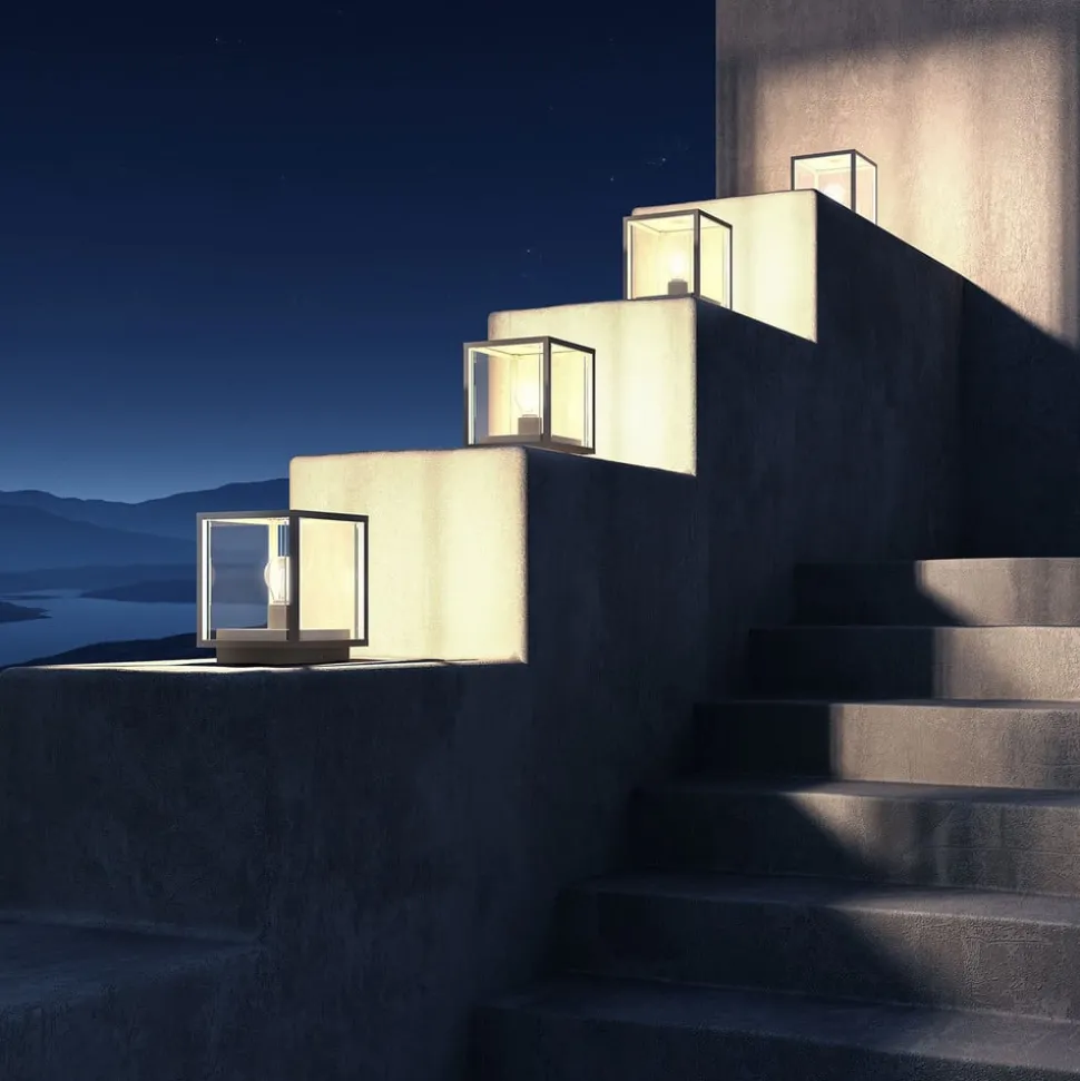 Lucande Annalea sokkellamp, 55 cm, antraciet, IP54