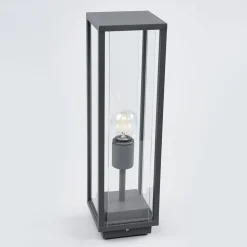 Lucande Annalea sokkellamp, 50 cm, antraciet, IP54