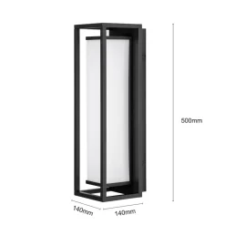 Lucande Banetti LED buitenwandlamp, 50 cm