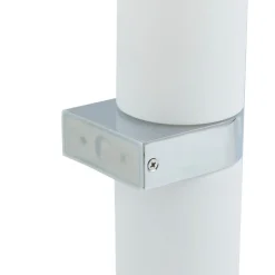 Lucande Basolo badkamer wandlamp, chroom, hoogte 31.5cm, glas, IP44