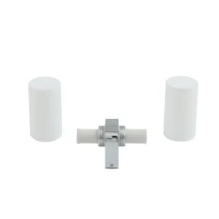 Lucande Basolo badkamer wandlamp, chroom, hoogte 31.5cm, glas, IP44