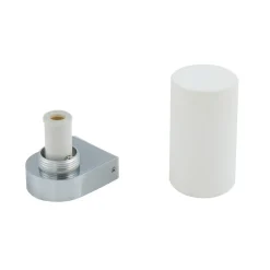 Lucande Basolo badkamer wandlamp, chroom, hoogte 17,2 cm, glas