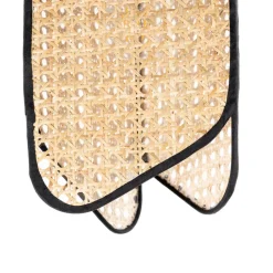 Lucande Bassiola wandlamp met bamboe kap