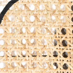 Lucande Bassiola wandlamp met bamboe kap