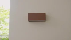 Lucande Bente buitenwandlamp, roestkleurig, aluminium, 11 cm