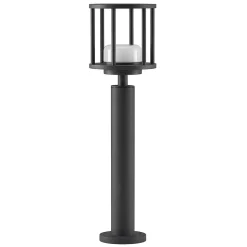 Lucande Berenike 60 cm tuinpadverlichting, donkergrijs, metaal, GX53