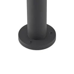 Lucande Berenike 60 cm tuinpadverlichting, donkergrijs, metaal, GX53
