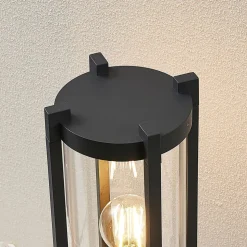 Lucande Brienne sokkellamp, 50 cm, antraciet, metaal