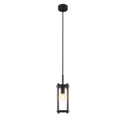 Lucande buiten hanglamp Brienne, antraciet, aluminium, Ø 15cm
