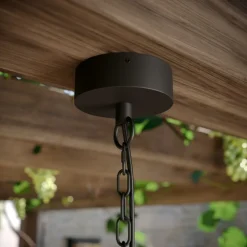 Lucande buiten hanglamp Ferda, 25 cm, antraciet, IP44